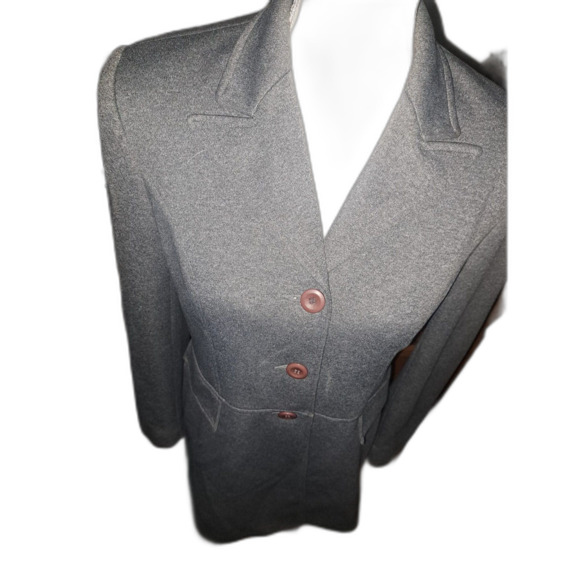 Renlyn New York lightweight gray polyester Coat Sz 6 - Picture 2 of 10